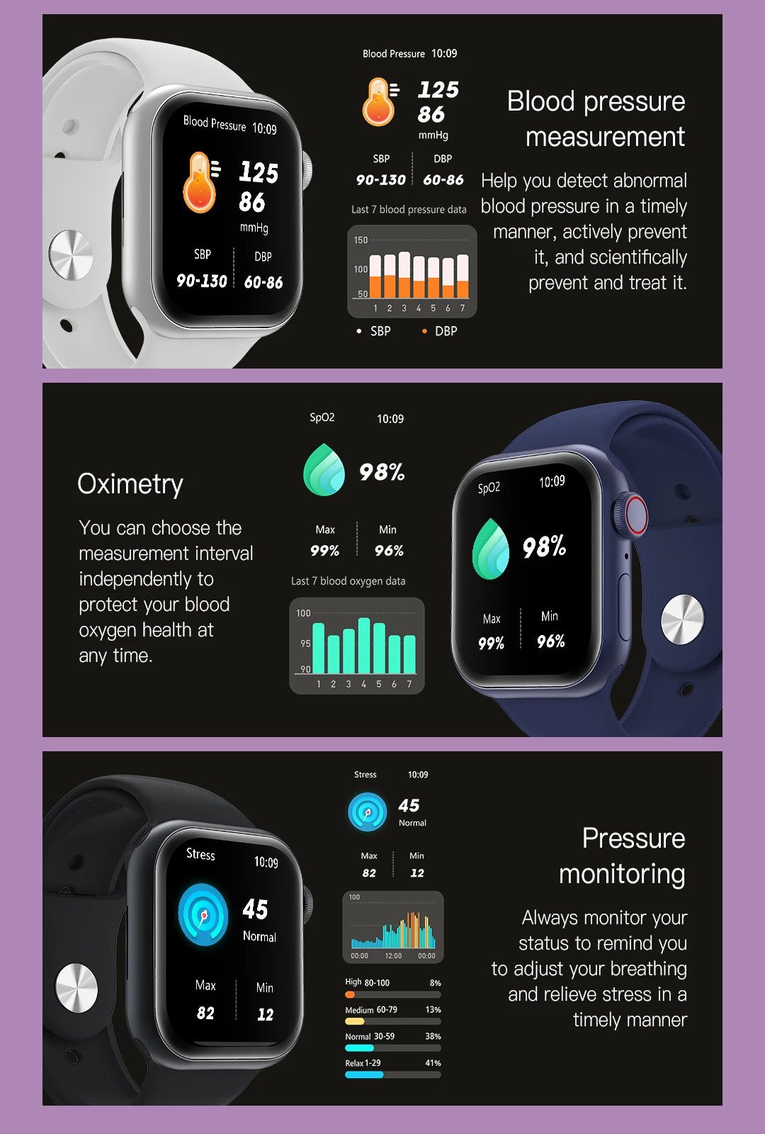 Smart Watch for Women Calorie Counting Sport Watch
