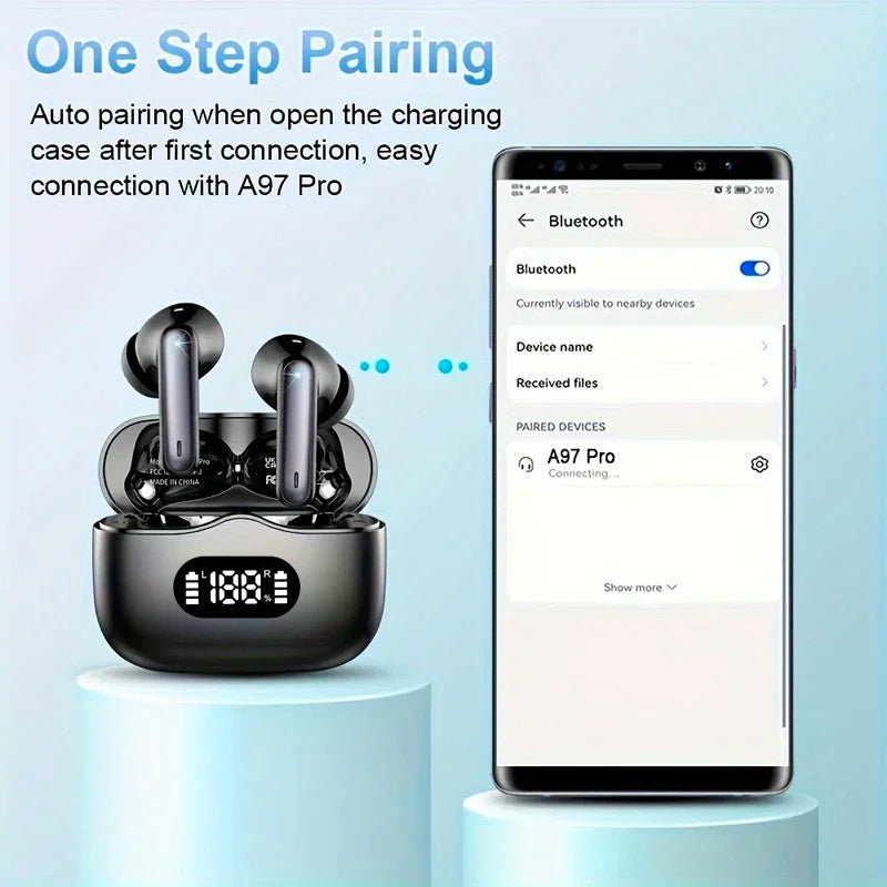 UYUXIO Wireless ANC Earbuds – Bluetooth 5.3 & Noise Cancelling