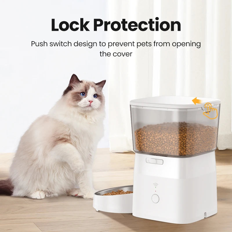 ROJECO smart Dog Feeder – Never Miss a Meal, Control from Anywhere via WiFi