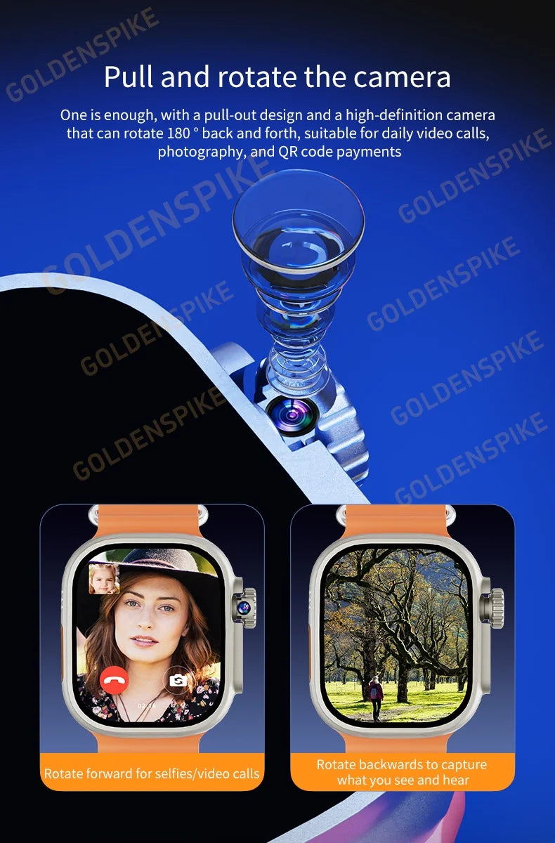 DW100 Pro Ultra 3 Touch ID 4g/5g Smartwatch With 128GB Storage Rom Free  WIFI GPS