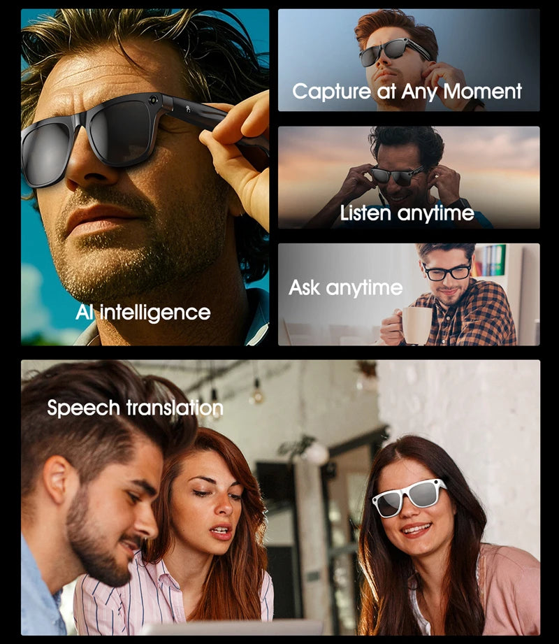 NextGen AI Smart Glasses – 6K HD Camera & Bluetooth Calling