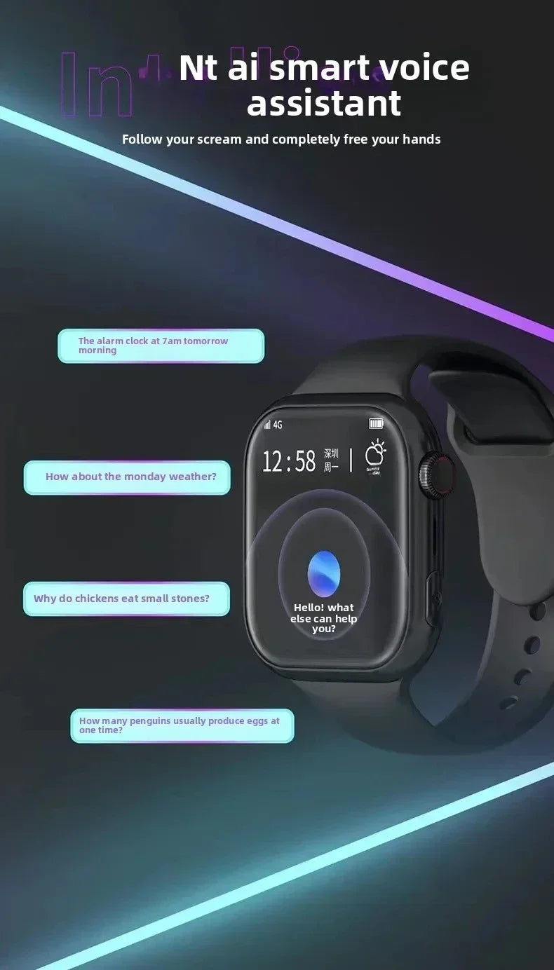 Innovative VP09 Smartwatch 4G 5G Dual SIM Android OS GPS Navigation WIFI Connection 8MP Camera Google Support Outdoor Watch