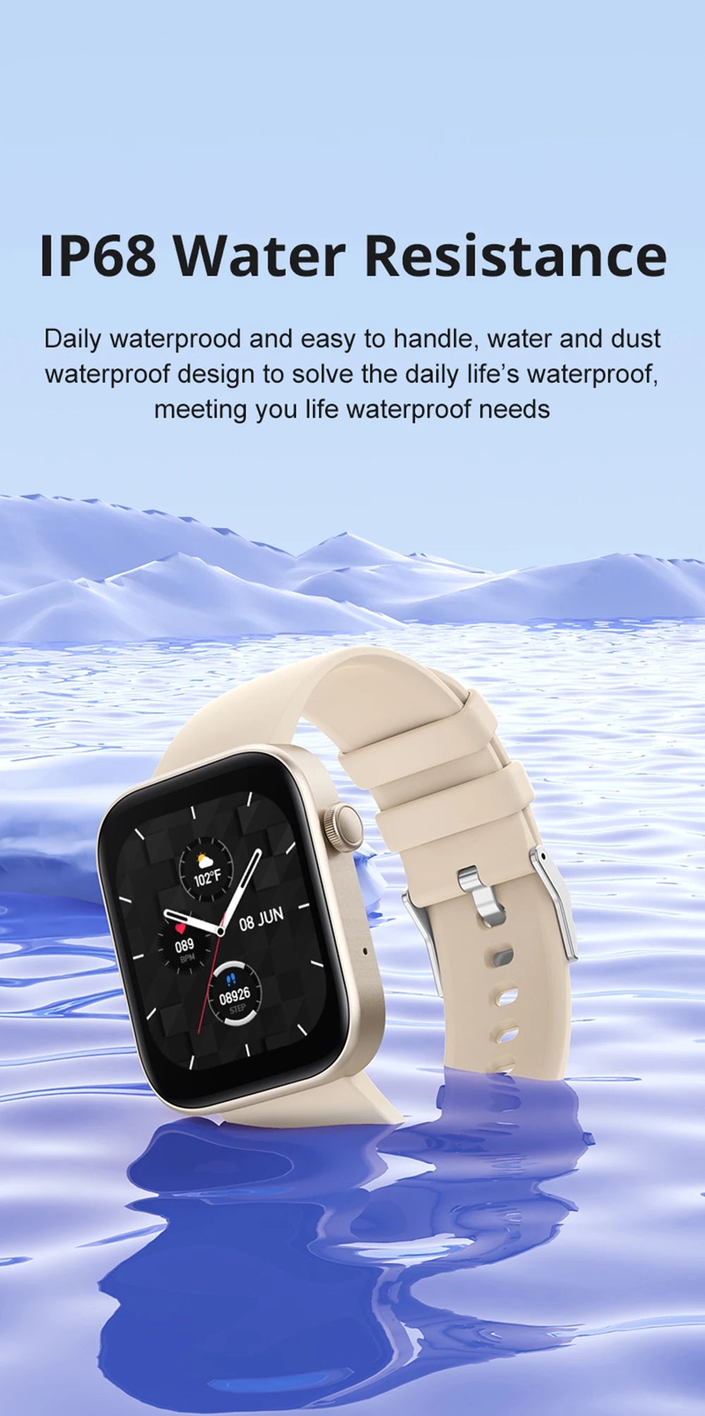 COLMI P71 Smartwatch touch screen 1.9 inch 4-5 days battery life