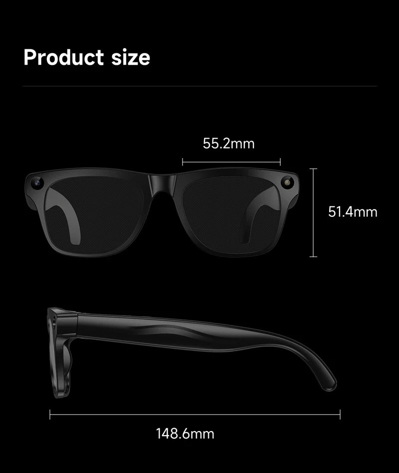 NextGen AI Smart Glasses – 6K HD Camera & Bluetooth Calling