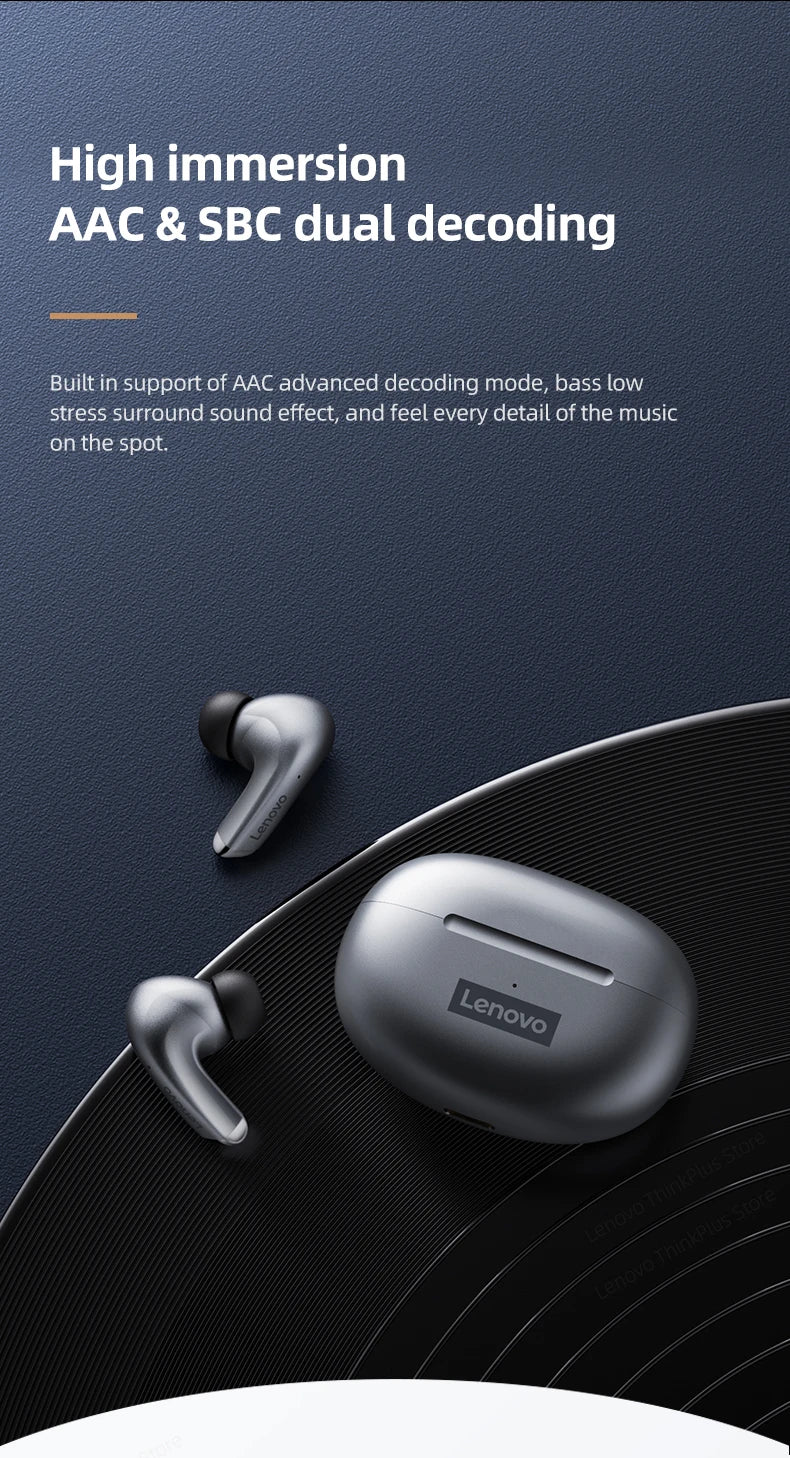 Lenovo LP5 Earbuds – Clear Sound & Deep Bass