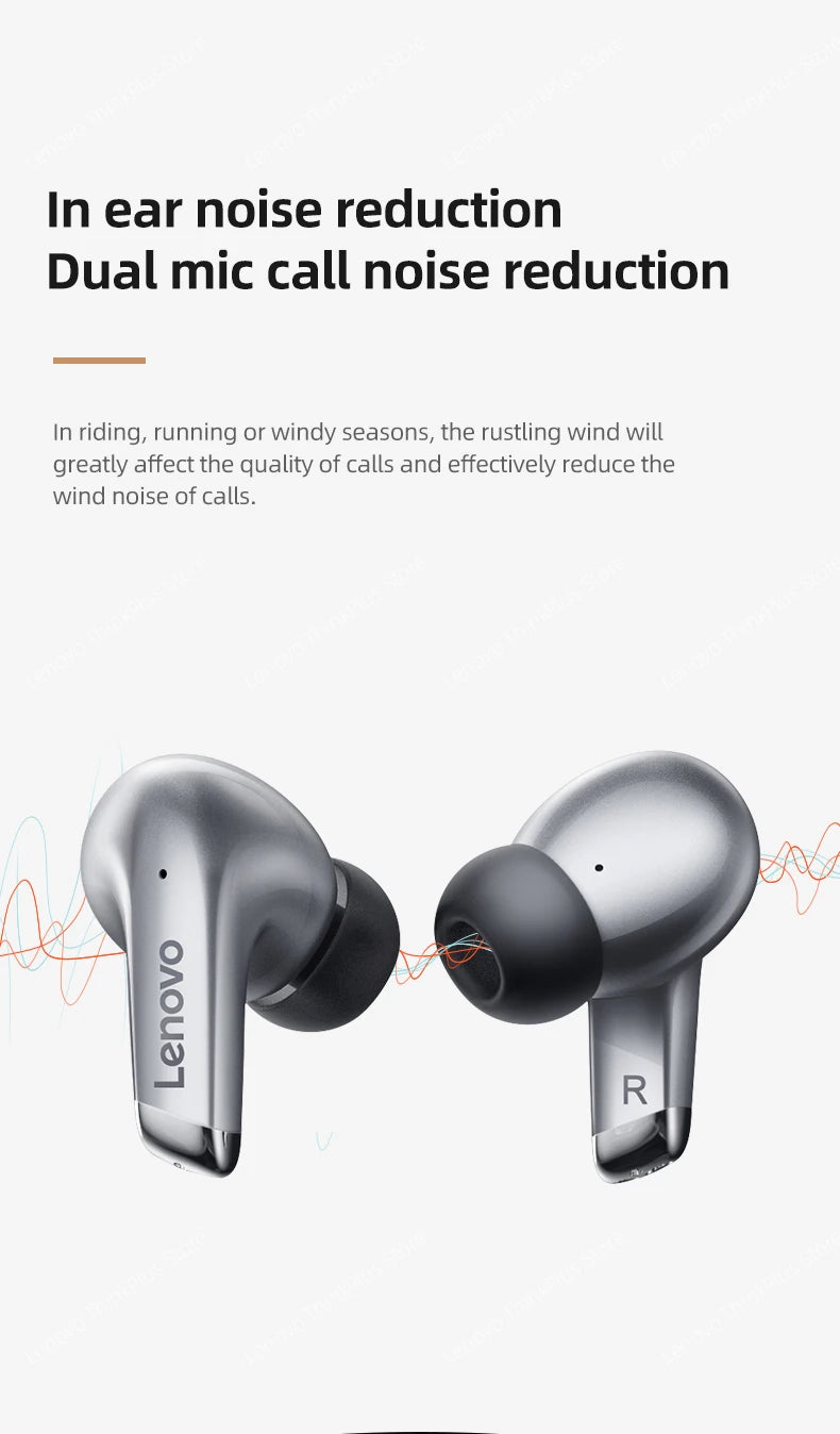 Lenovo LP5 Earbuds – Clear Sound & Deep Bass
