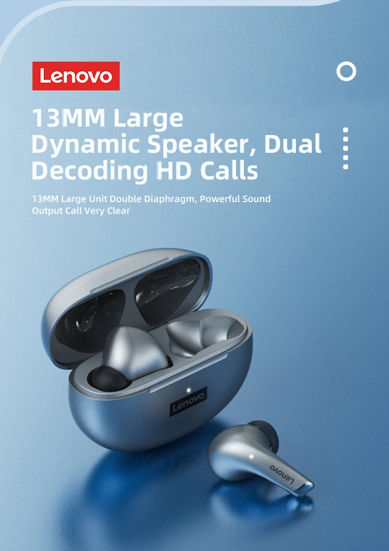 Lenovo LP5 Earbuds – Clear Sound & Deep Bass