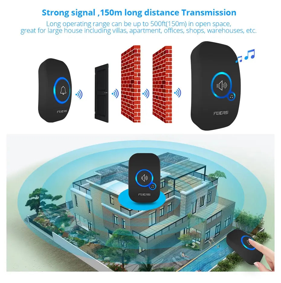 Fuers Smart Wireless waterproof  Doorbell – Never Miss a Visitor