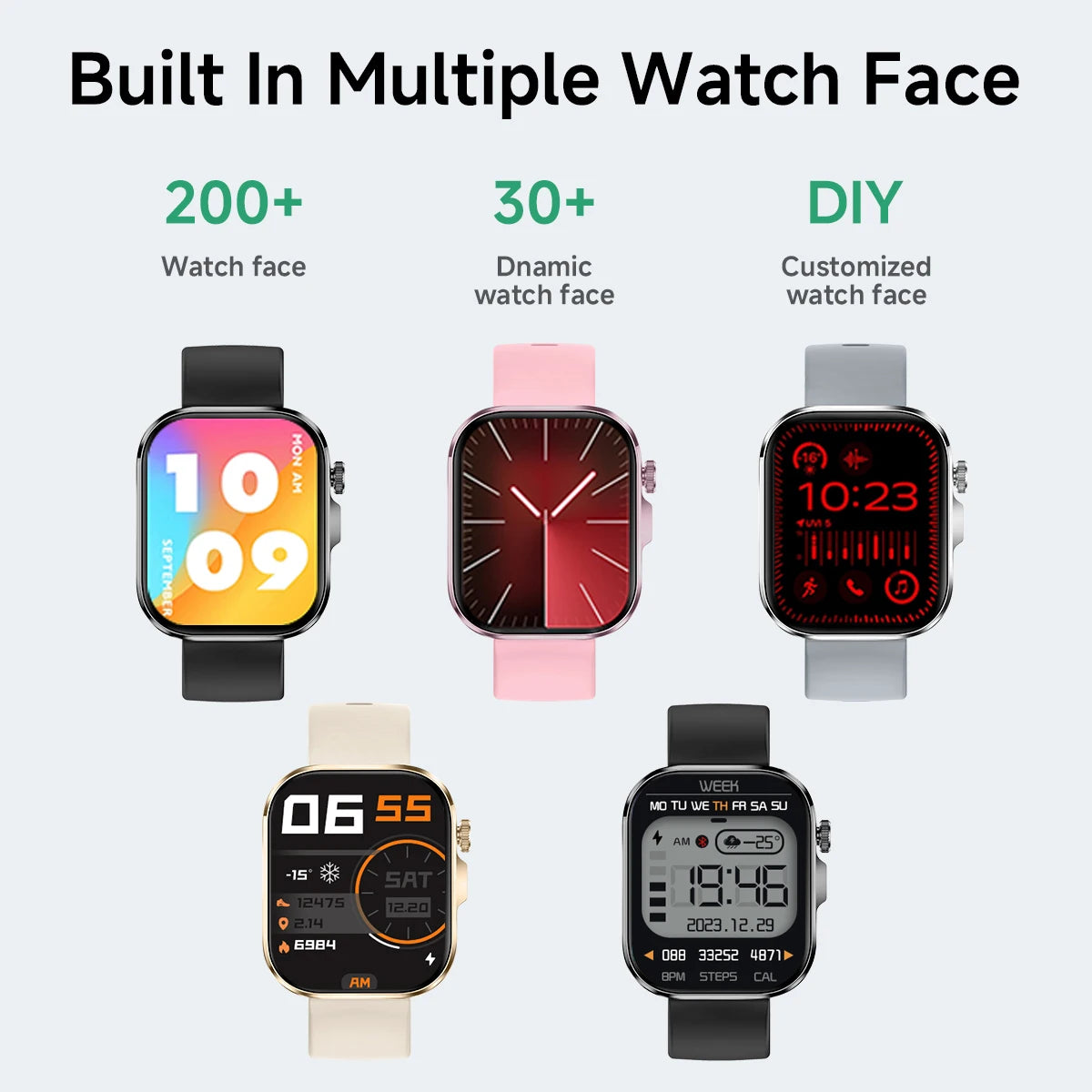2026 New Hot Smartwatch 2.01 Screen Voice Assistant - flash light