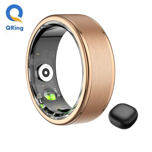 R03 Smart Ring With Charing Case, Battery Life 39 Days, Health Sleep Monitor, 5ATM Waterproof, Multi-sport Mode