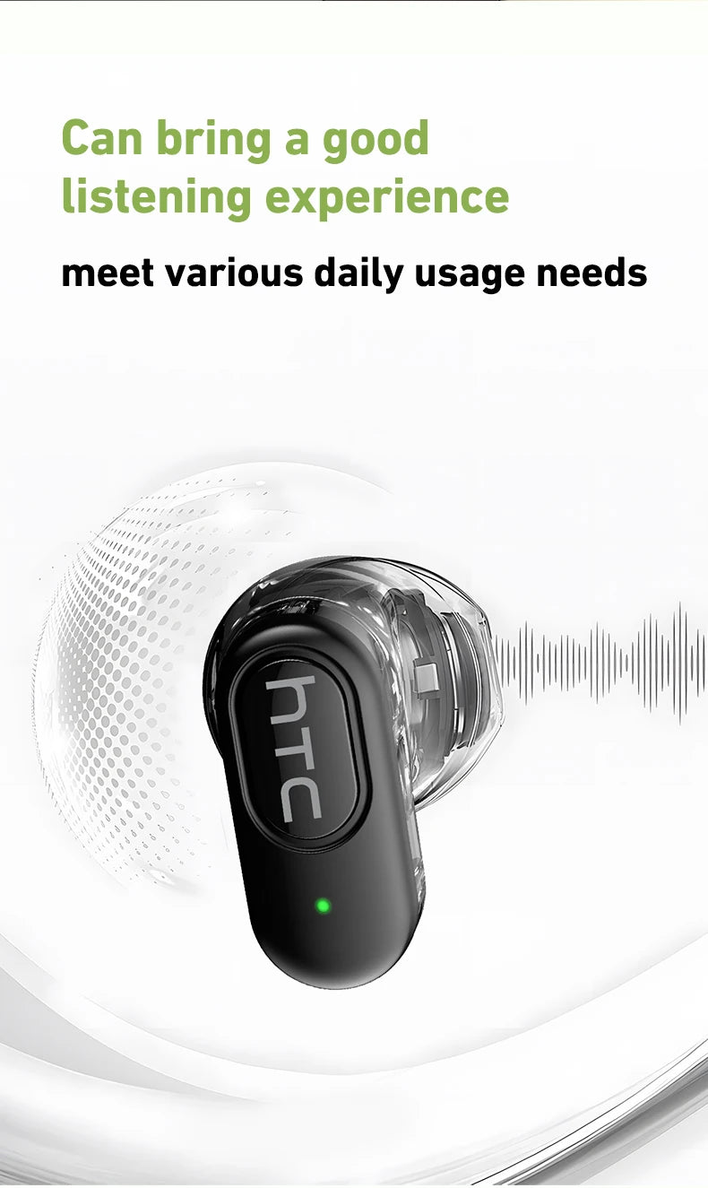 HTC Mini TWS Earbuds – Bluetooth Wireless & Noise Reduction