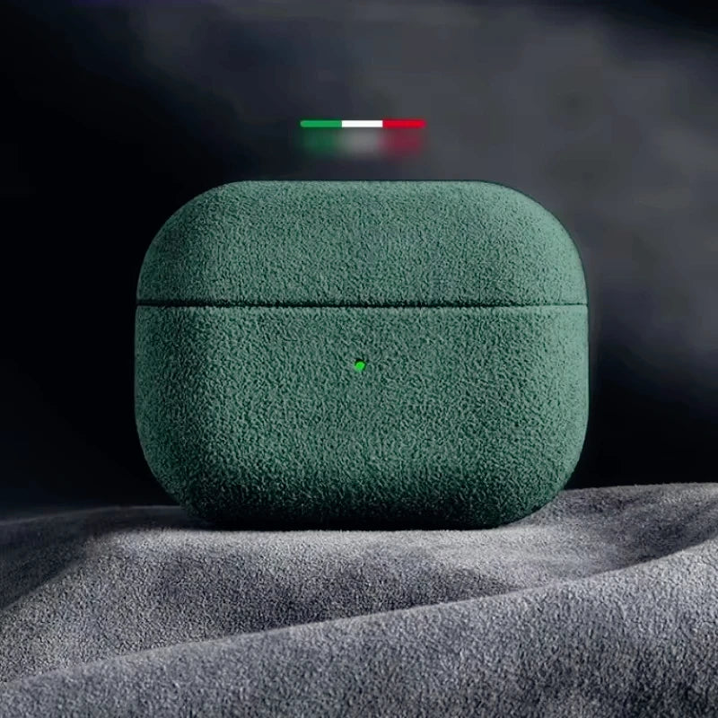 Luxury Suede AirPods Case – Elegant & Protective Design