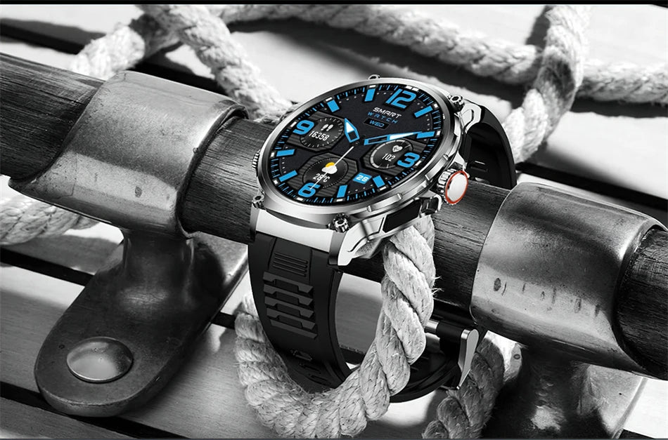 2025 New Military GPS V69 Smart Watch Men 1.85 inch 710 mAh Heart Rate GPS Sports IP68 Waterproof Bluetooth Talk  Smartwatch Man