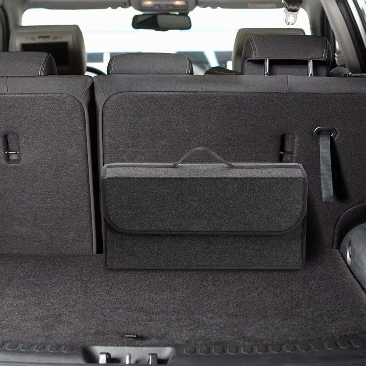1PC Dark gray car felt storage box