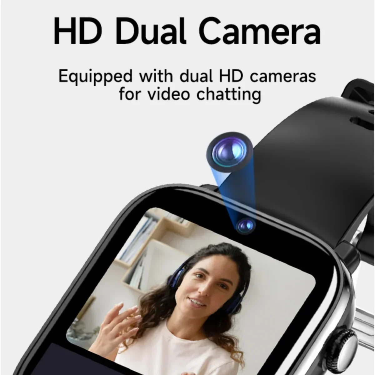 don't miss you kids - 4G New - Video Call Smart Watch 1.99 ''410 * 502 HD Screen, SIM Card, GPS WIFI Dual Camera
