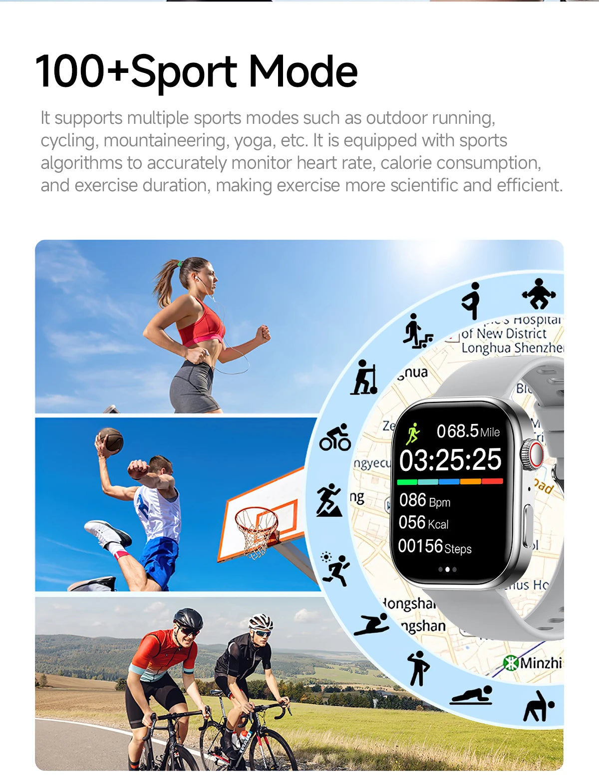 SIMSONLAB Smartwatch 2.01"HD