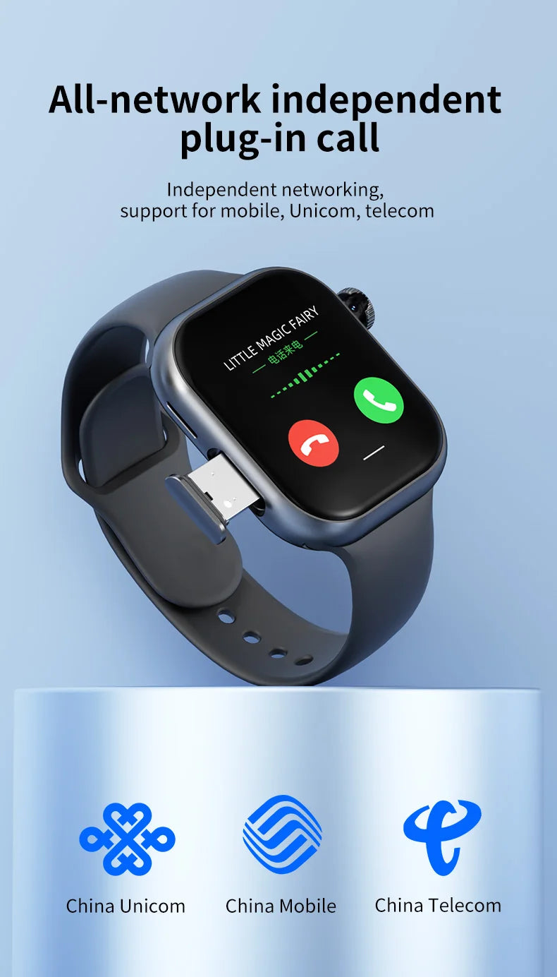 5G Smart Watch S10 Series Android 800W Camera 4G/5G LTE Sim Card GPS WIFI 2.26 inch 490*580 Amoled 128GB Storage Game