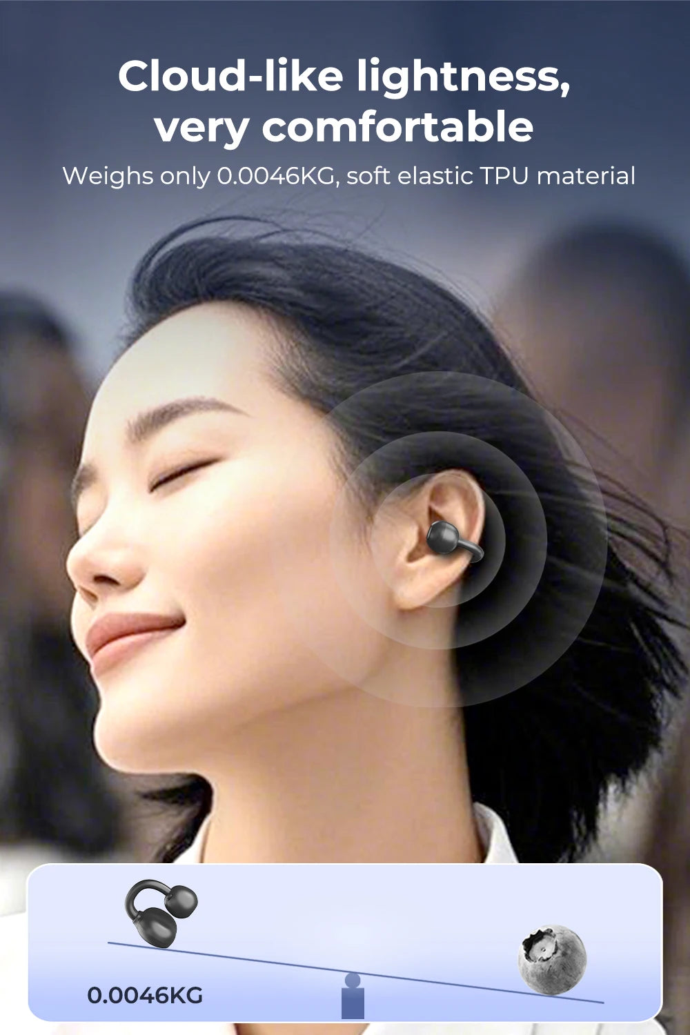 ERAZER AI Translator Ear Clip Earbuds – Real-Time Translation & Wireless Freedom