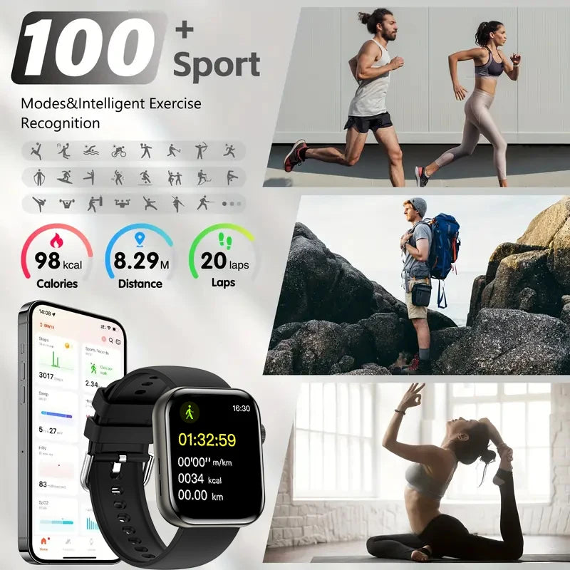 HD 2026 Watch Series 11 - NFC - Waterproof HD AMOLED Screen GPS Track Men Smartwatch - GPS