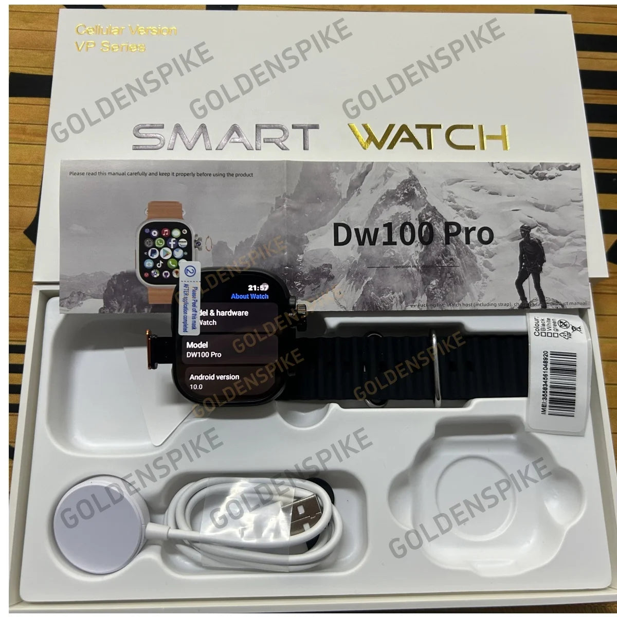 Smartwatch 2.29inch S10 Ultra  With Rotary Camera GPS WIFI  Touch ID 256GB Storage