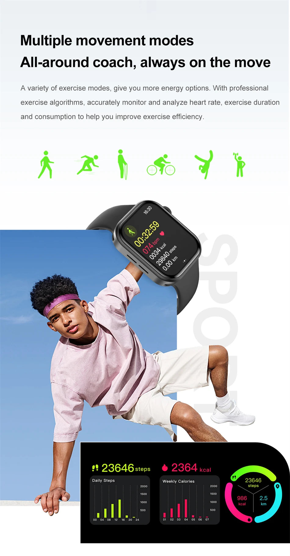 FIT 3 Smart Watch 2.01 inch