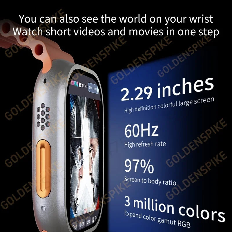 Smartwatch 2.29inch S10 Ultra  With Rotary Camera GPS WIFI  Touch ID 256GB Storage