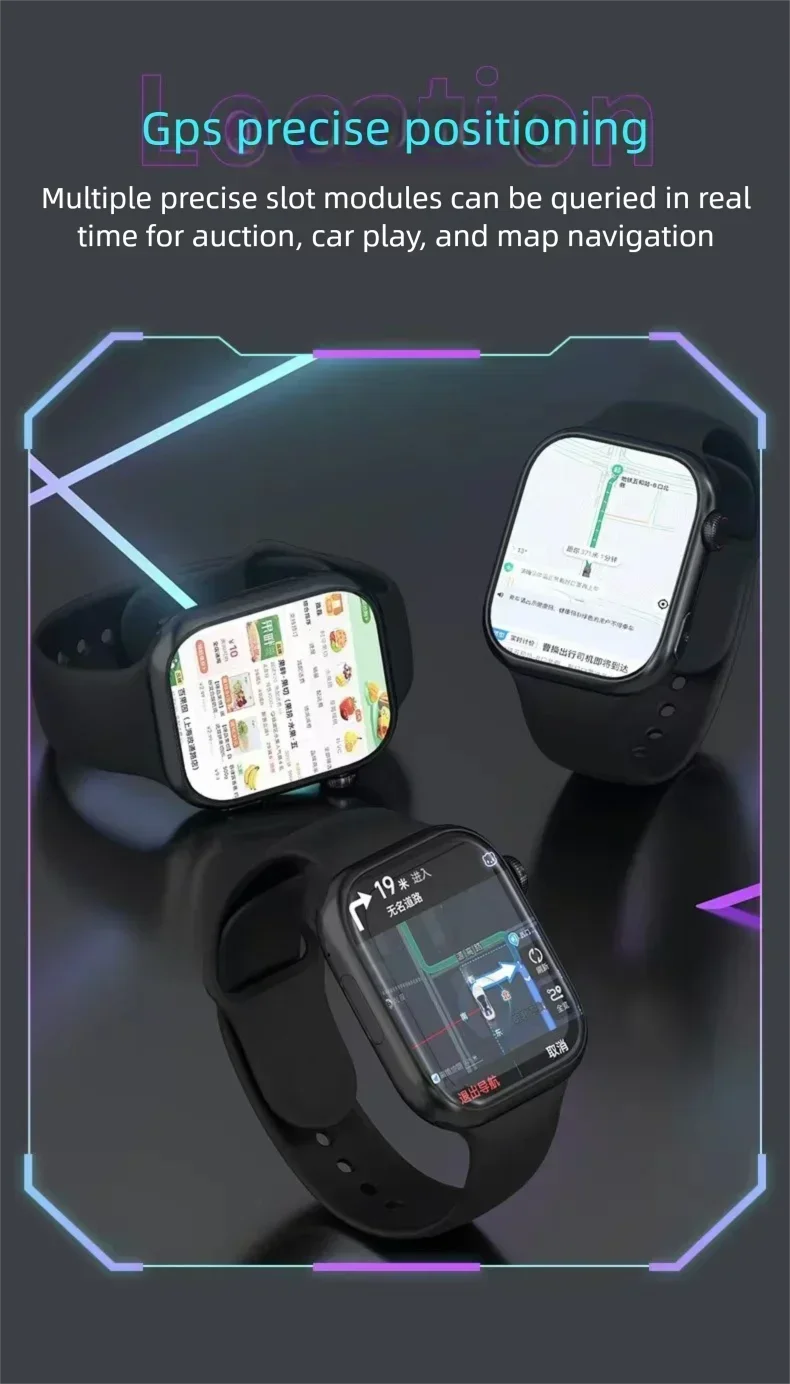 Innovative VP09 Smartwatch 4G 5G Dual SIM Android OS GPS Navigation WIFI Connection 8MP Camera Google Support Outdoor Watch