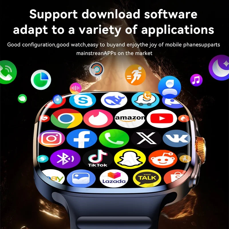 New M99 5G Cellular Version Smartwatch 2.4inch Amoled Larger Screen Rotary Camera Sim Card Slot WIFI