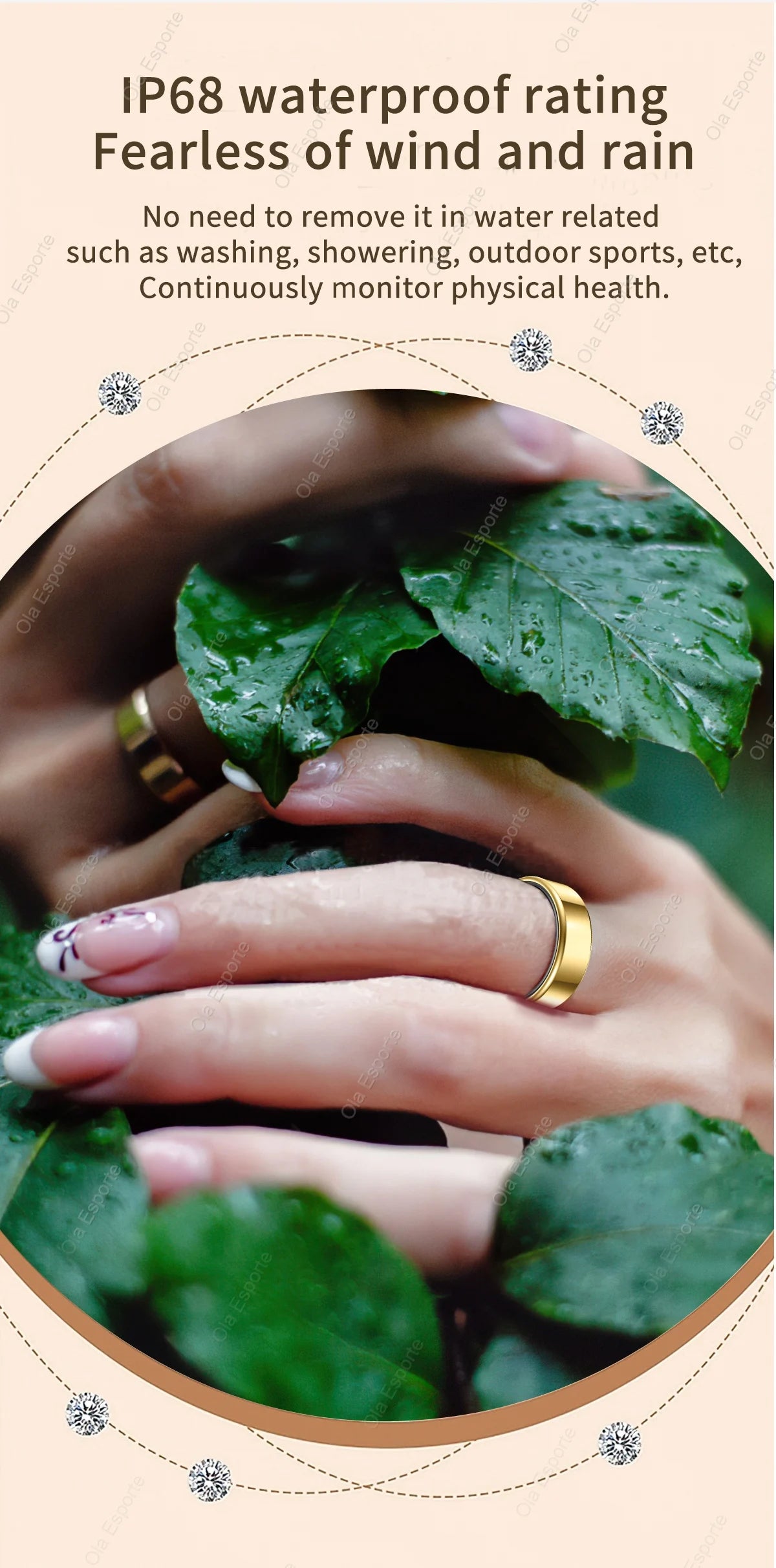 R10 Smart Ring with Charging Dock  Health Sleep Heart Rate Monitoring 5ATM Waterproof Multi-sport Mode