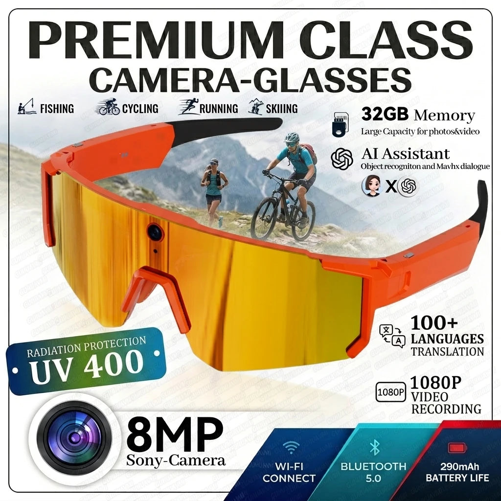 POV Smart Glasses – Capture Life Hands-Free (1080P)