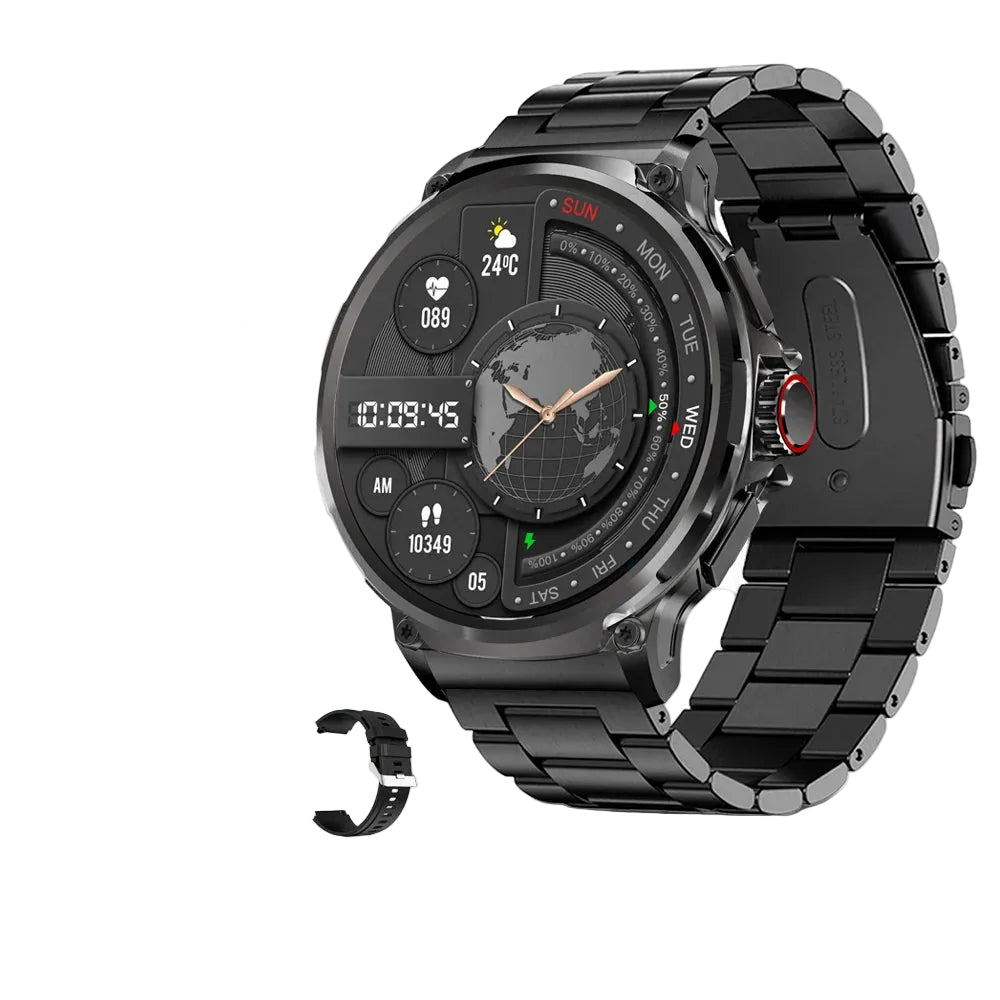 2025 New Military GPS V69 Smart Watch Men 1.85 inch 710 mAh Heart Rate GPS Sports IP68 Waterproof Bluetooth Talk  Smartwatch Man