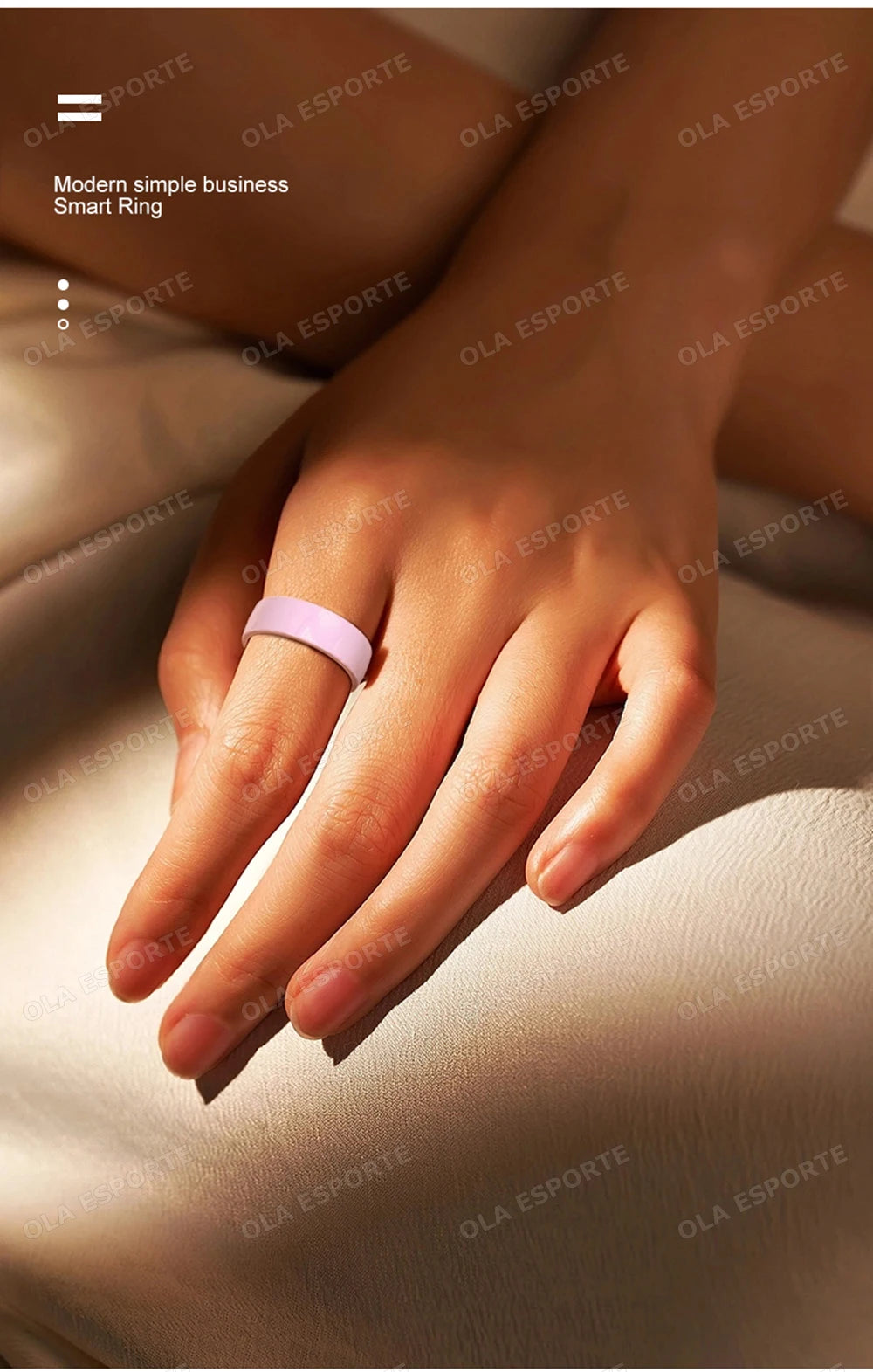 New Smart Ring With Box Heart Rate Stress Monitoring  - Gesture Control - Waterproof - Health - Sports