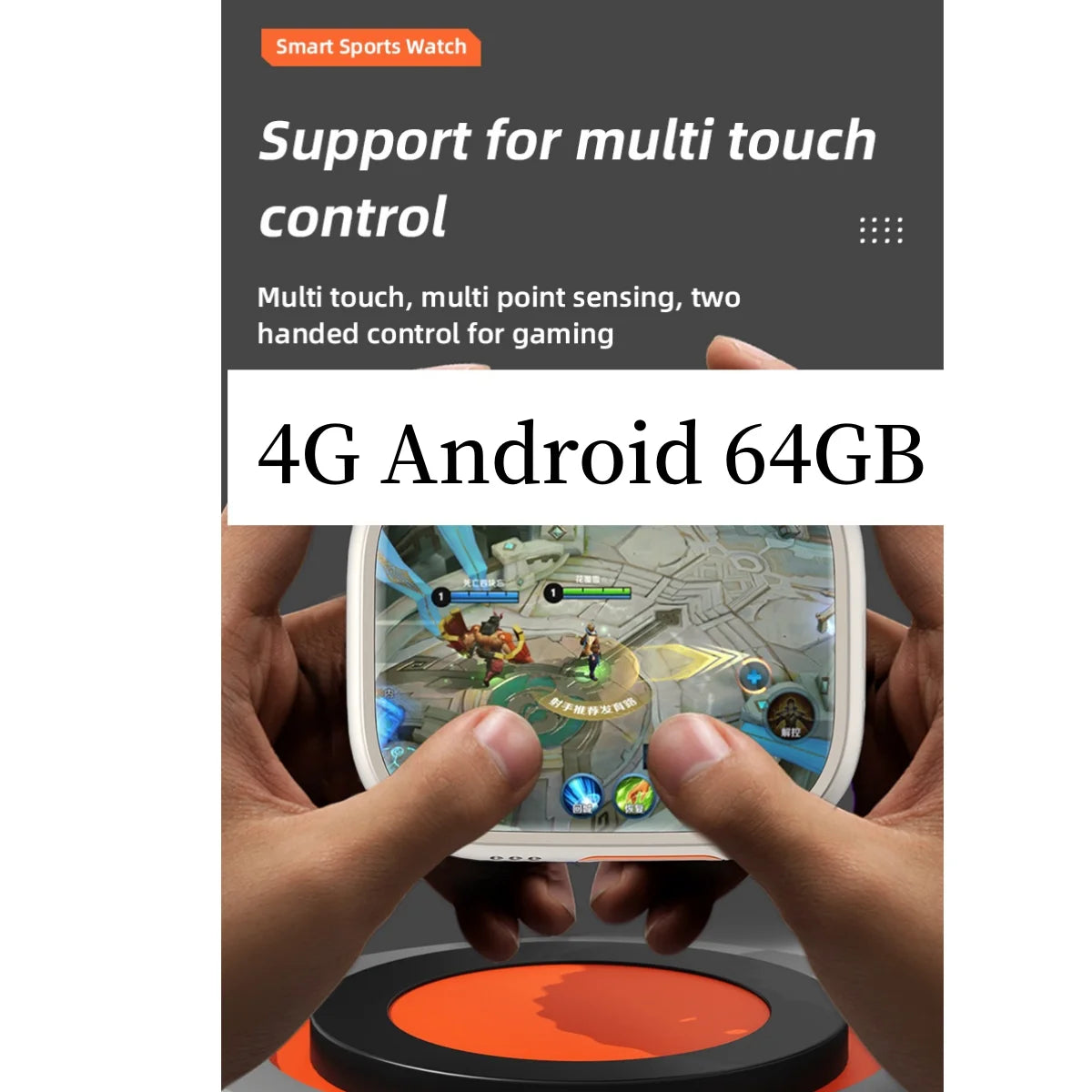 Smartwatch S9 Ultra 4G LTE Android9.0 Watch 2.2 inch build in camera - GPS WIFI SIM