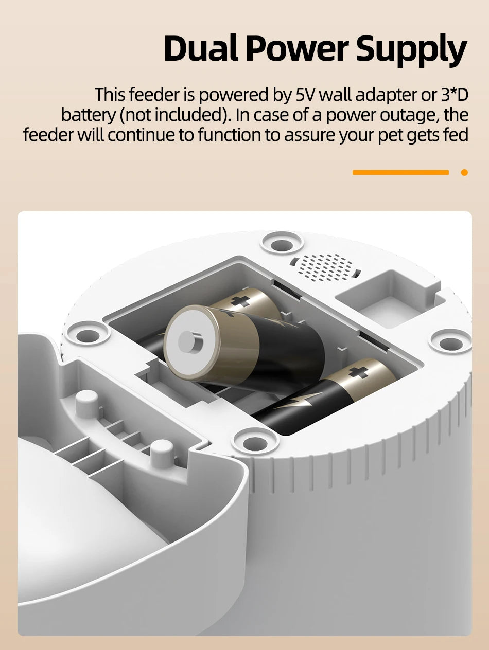 ROJECO Smart Pet Feeder – See, Talk & Feed Your Pets Remotely