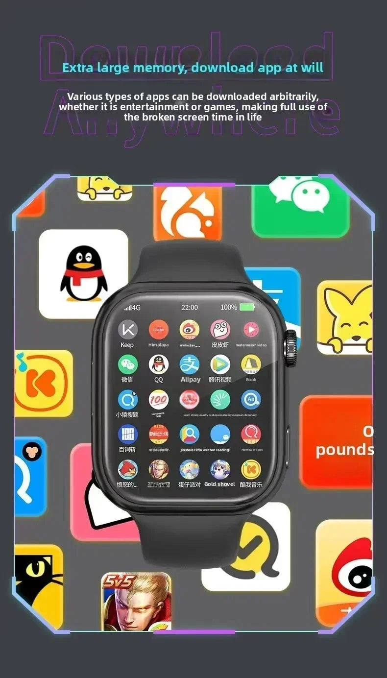 Innovative VP09 Smartwatch 4G 5G Dual SIM Android OS GPS Navigation WIFI Connection 8MP Camera Google Support Outdoor Watch