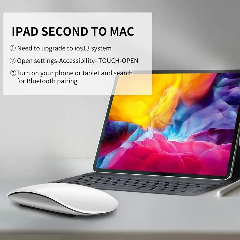 Magic Touch rechargeable Wireless Mouse – Dual Mode & Silent Click