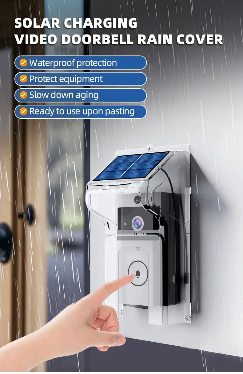 Smart Solar Doorbell – No Charging Hassle, Full Security