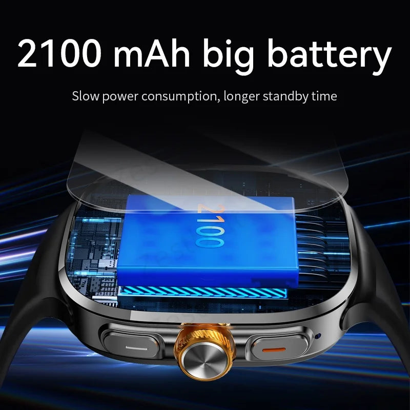 New M99 5G Cellular Version Smartwatch 2.4inch Amoled Larger Screen Rotary Camera Sim Card Slot WIFI