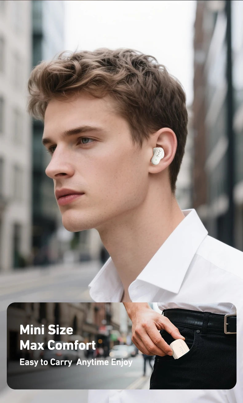 HTC Mini TWS Earbuds – Bluetooth Wireless & Noise Reduction