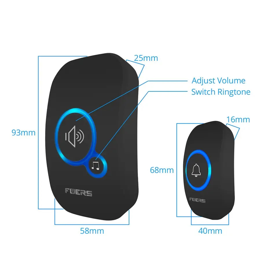 Fuers Smart Wireless waterproof  Doorbell – Never Miss a Visitor