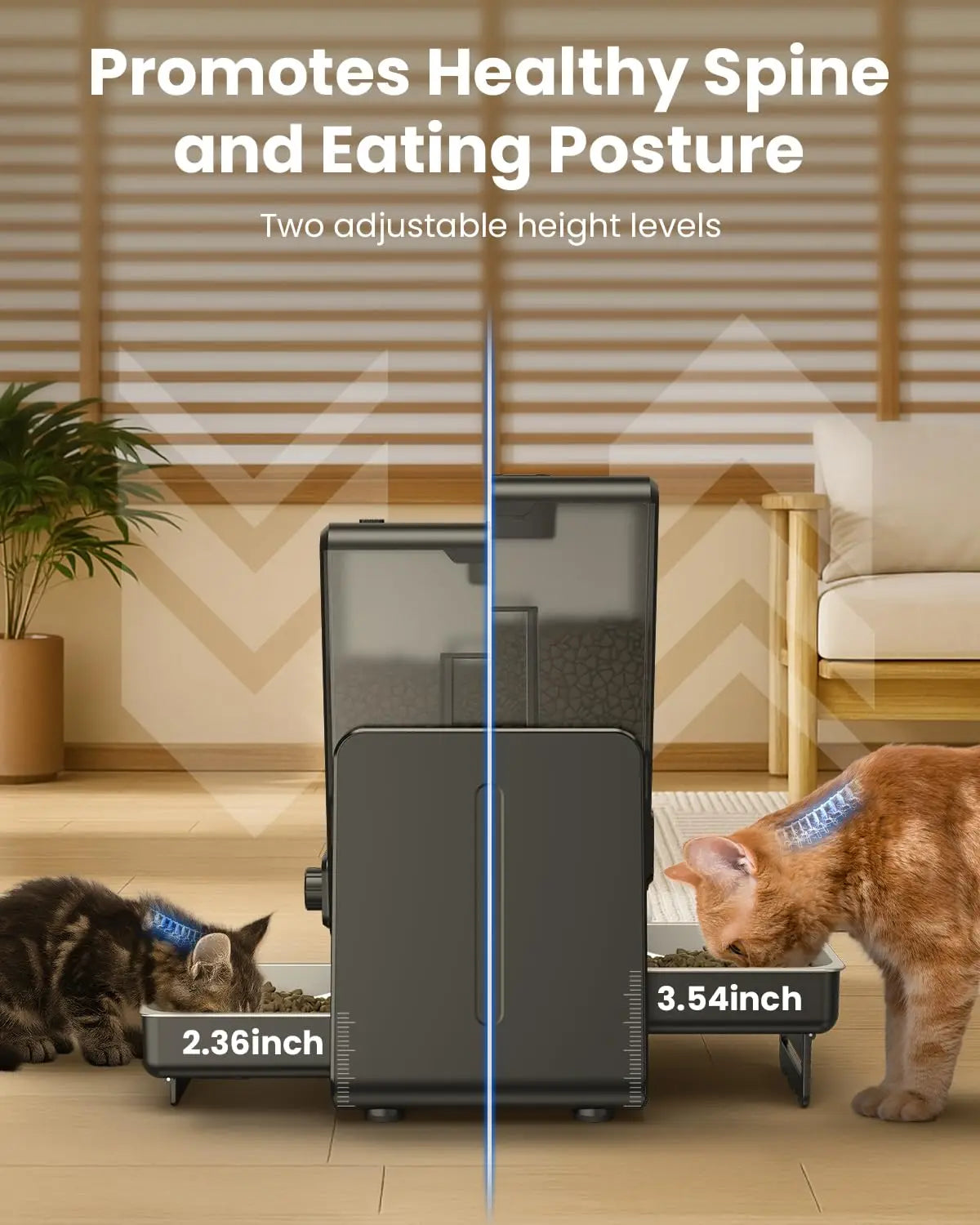 Smart WiFi Cat Feeder – Dual Bowl Automatic Pet Feeder