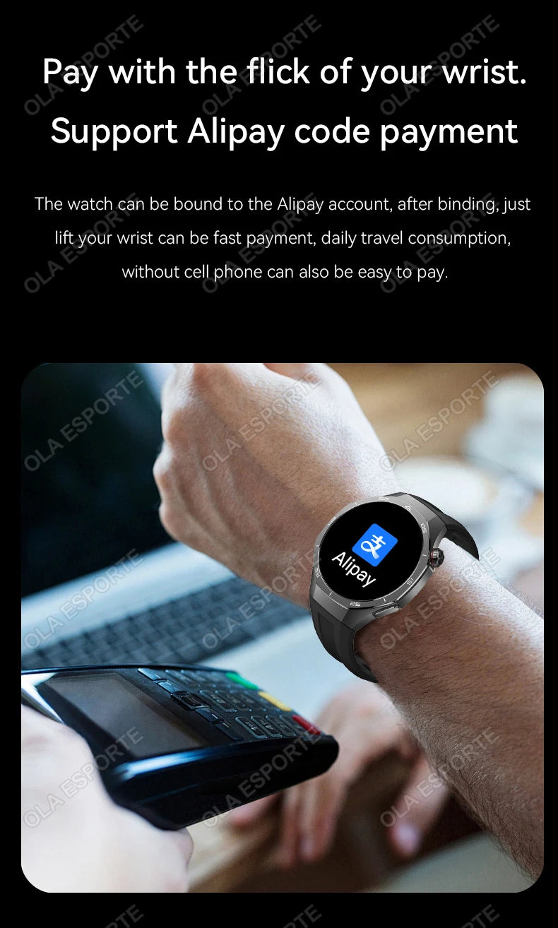 Smart Watch 5 Pro Men HD AMOLED Screen GPS Heart rate Bluetooth Call IP68 Waterproof Man Smartwatch Holiday Gifts