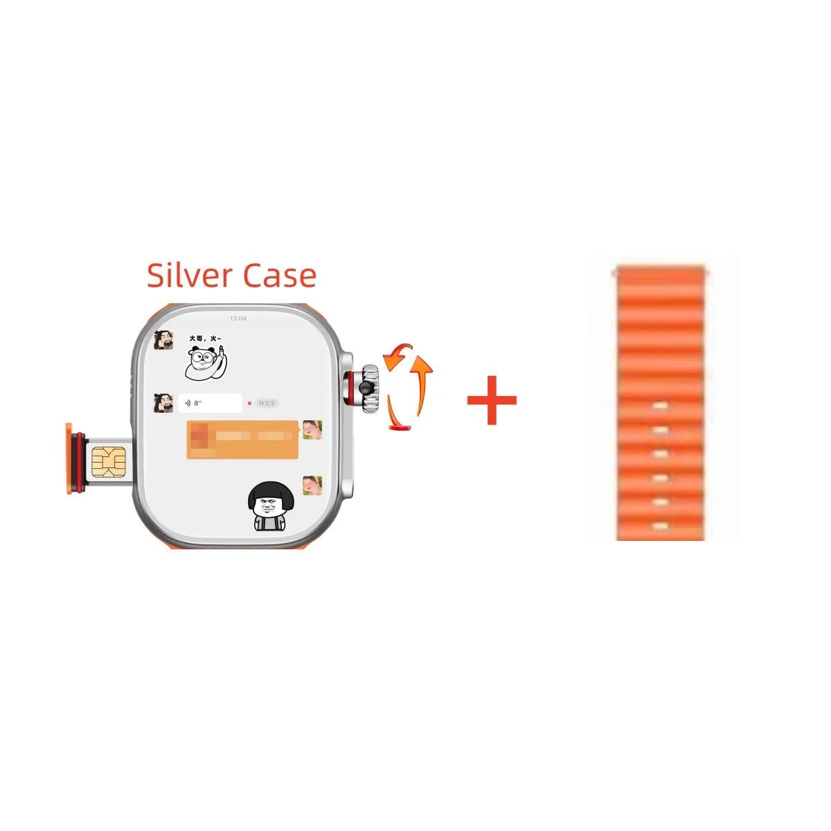 Smartwatch S9 Ultra 4G LTE Android9.0 Watch 2.2 inch build in camera - GPS WIFI SIM