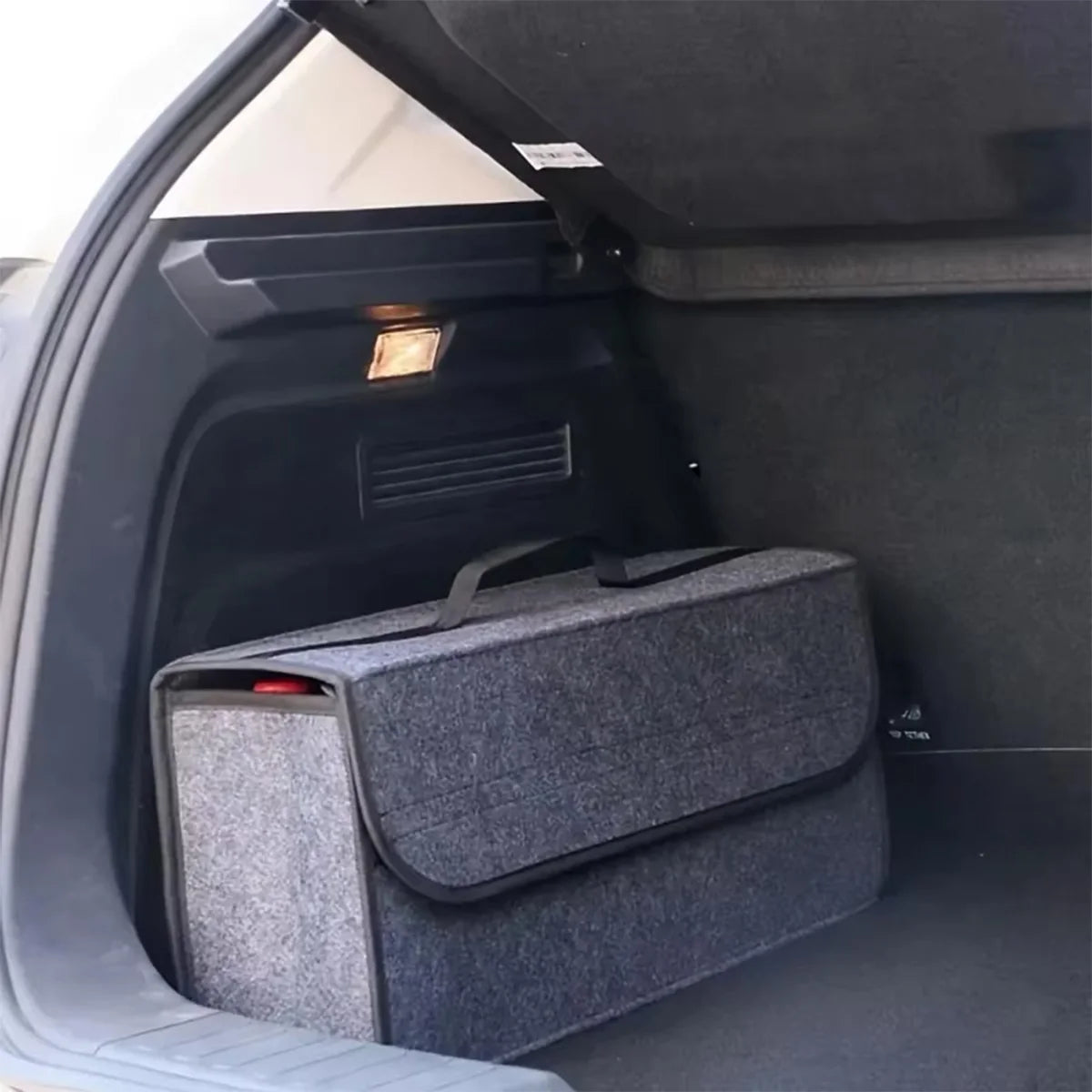 1PC Dark gray car felt storage box