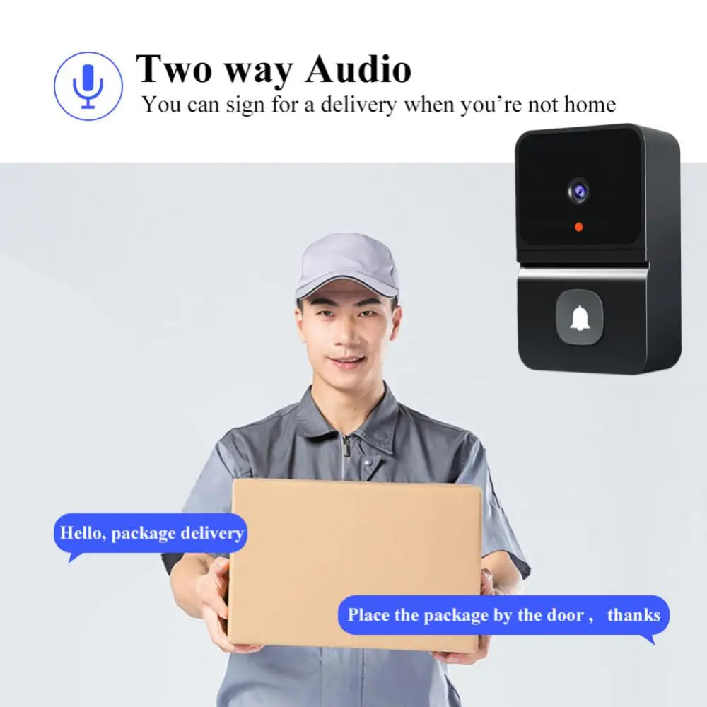 Smart WiFi Video Doorbell – HD Camera, Night Vision & Two-Way Talk