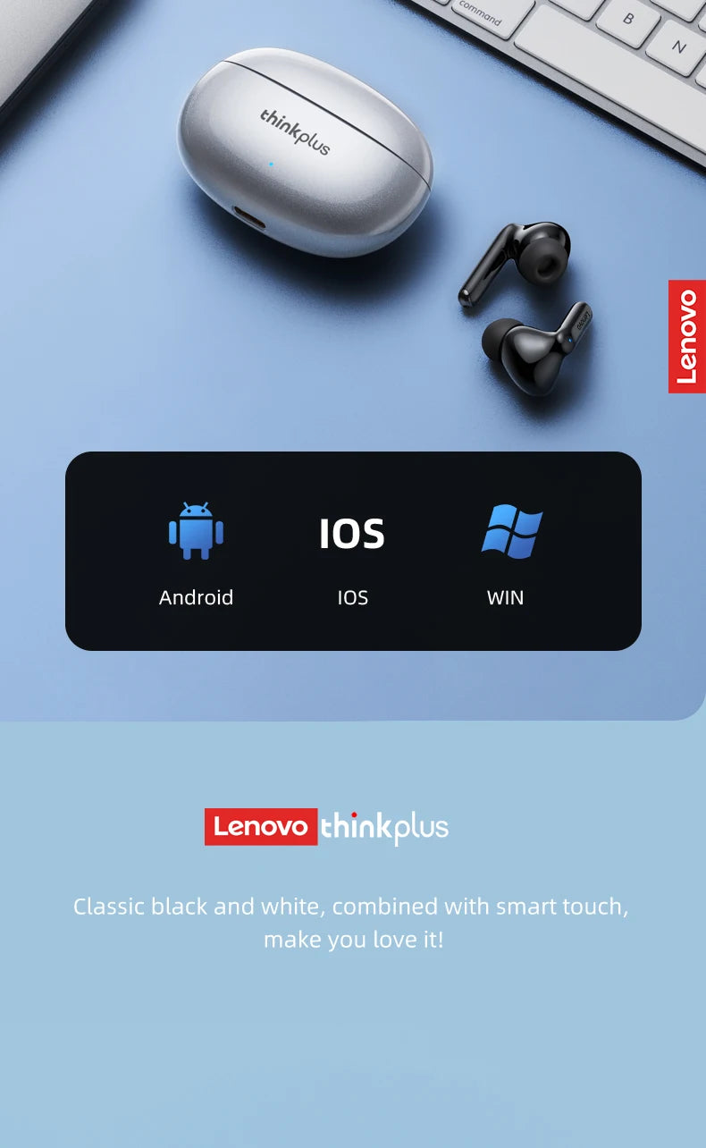 Lenovo XT88 Wireless Earbuds – HiFi Sound & Noise Reduction